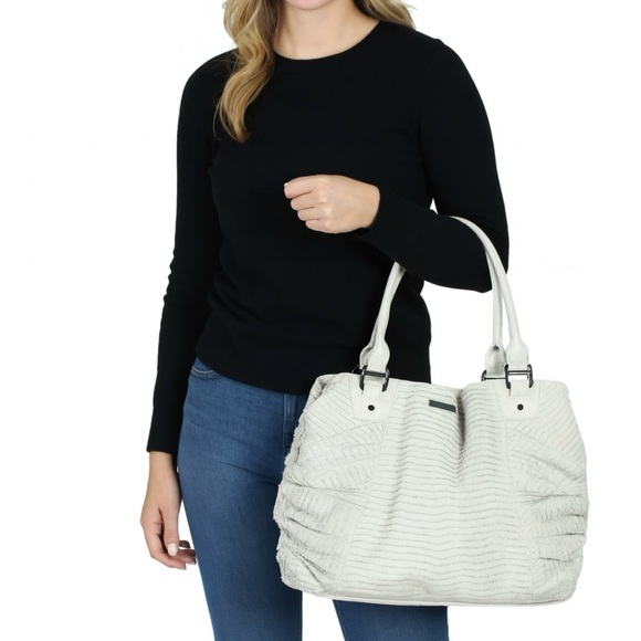 Burberry leather fringe bag
